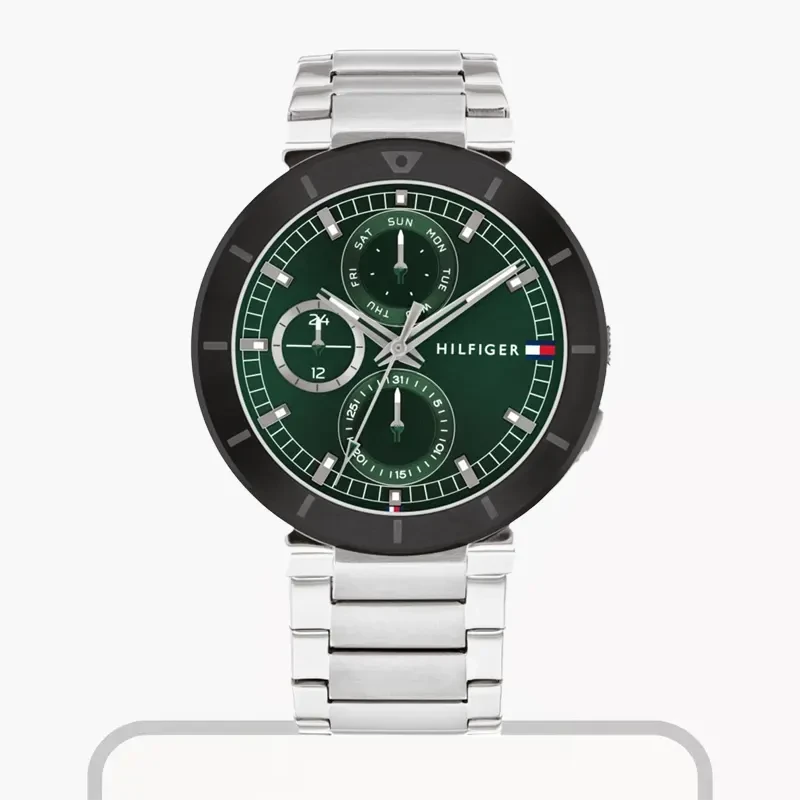 Tommy Hilfiger Multifunction Green Dial Men’s Watch- 1792117